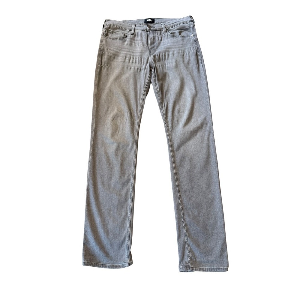 Paige Normandie Straight‎ Leg Jeans Mens 34 Patterson Grey M657743-3052